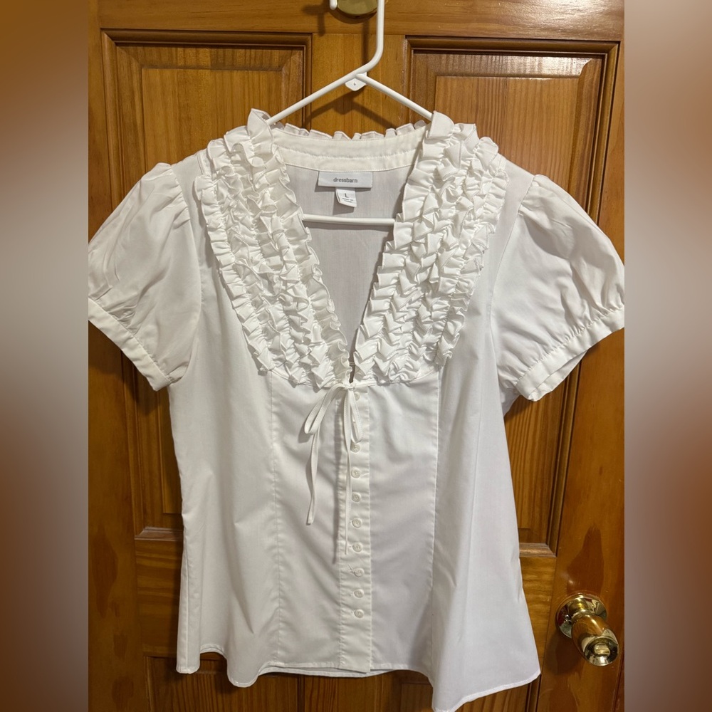 DressBarn White Shirt size large.